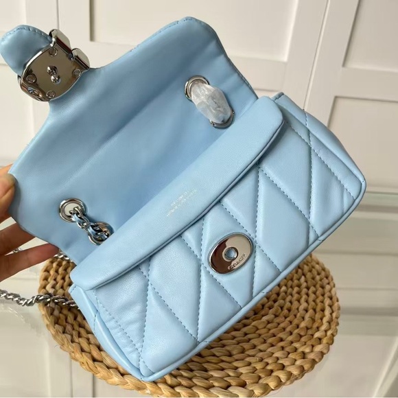 Women’s Coach Tabby 20 Blue Shoulder Bag - Picture 6 of 9